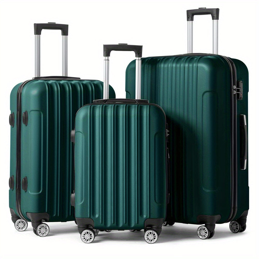 3In1 Set Includes 20-Inch, 24-Inch, 28-Inch Luggage with Scratch-Resistant MateriaL