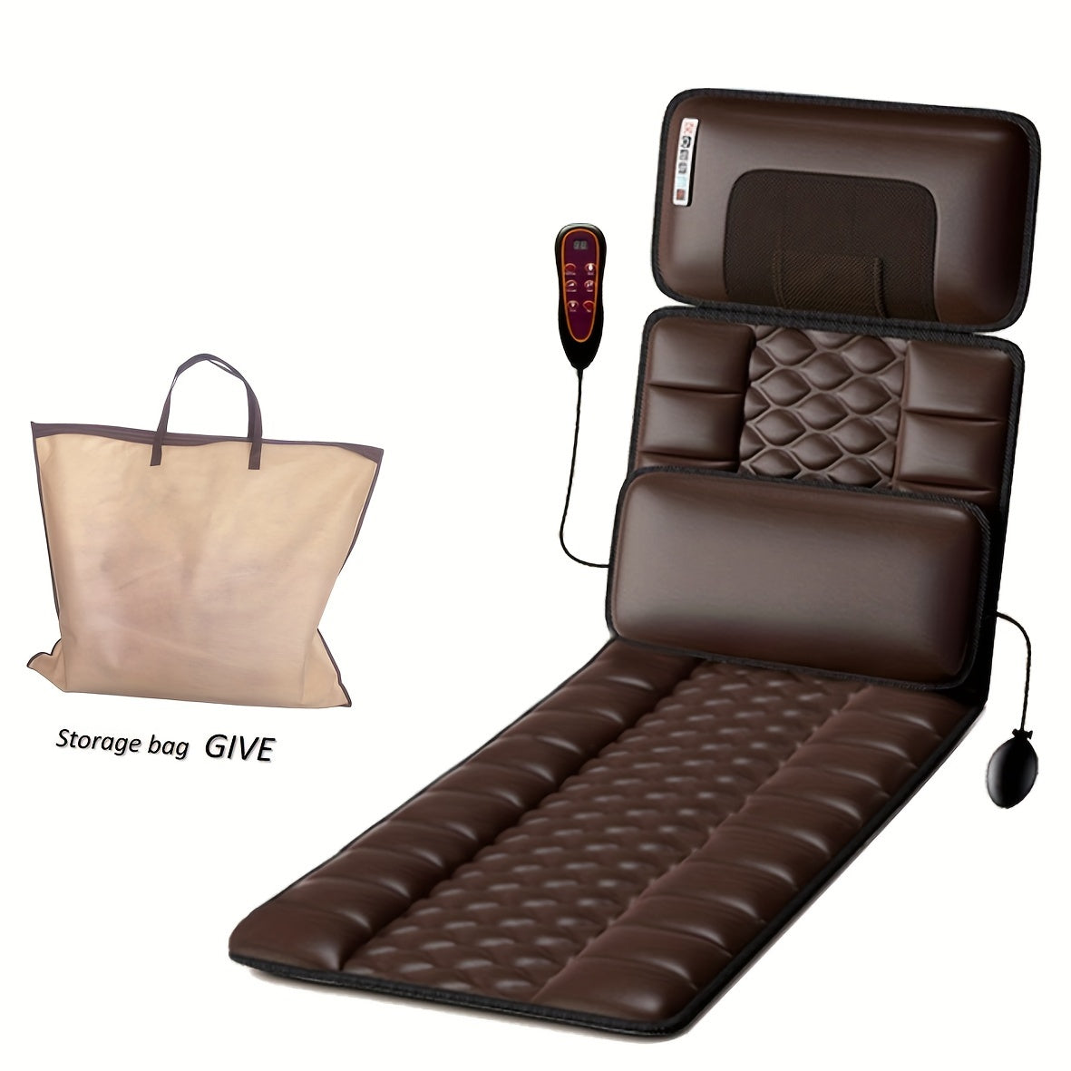 Full Body Massage Mattress with Shiatsu Massage and Hot Compress