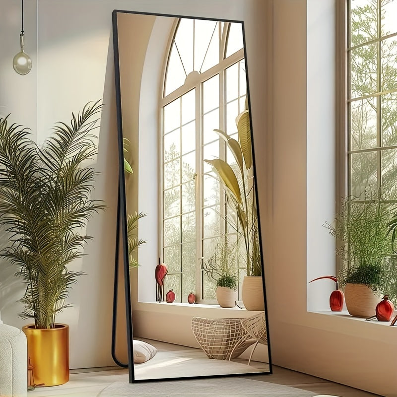 Arched/Rect Full Length Mirror, Full Body Mirror With Stand,