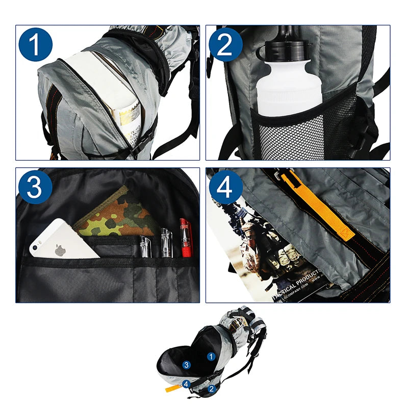 Travel Hiking Backpack Waterproof Lightweight Outdoor Sport