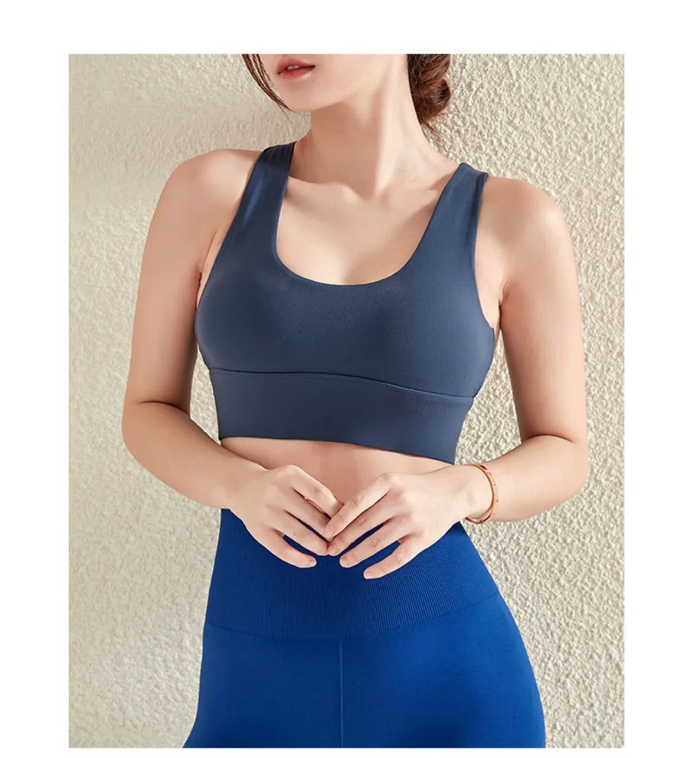Gym Push Up Bra Women Sports Bra Back Closure High Impact Workout Sport Top Crop Fitness Wear for Yoga Gym Brassiere Sportswear