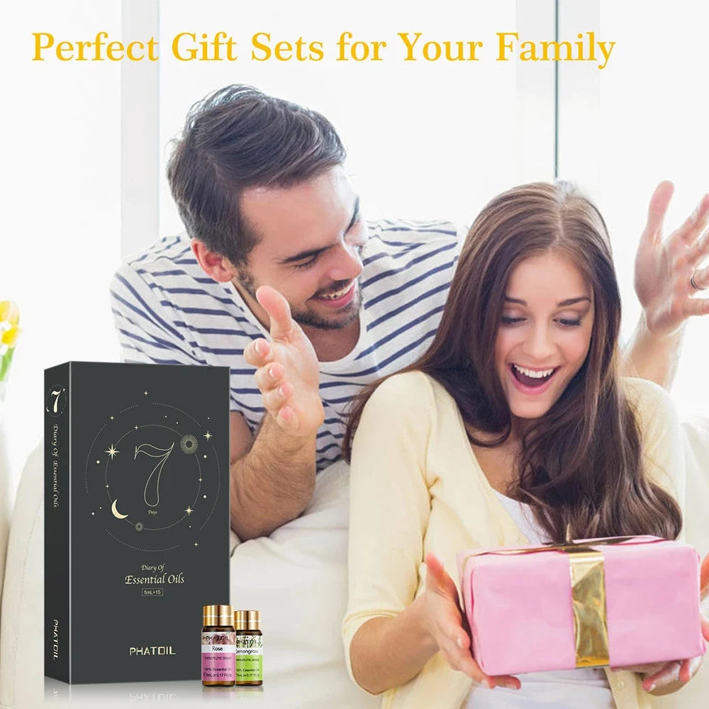 12pcs Gift Box Pure Essential Oils for Humidifiers Diffuser