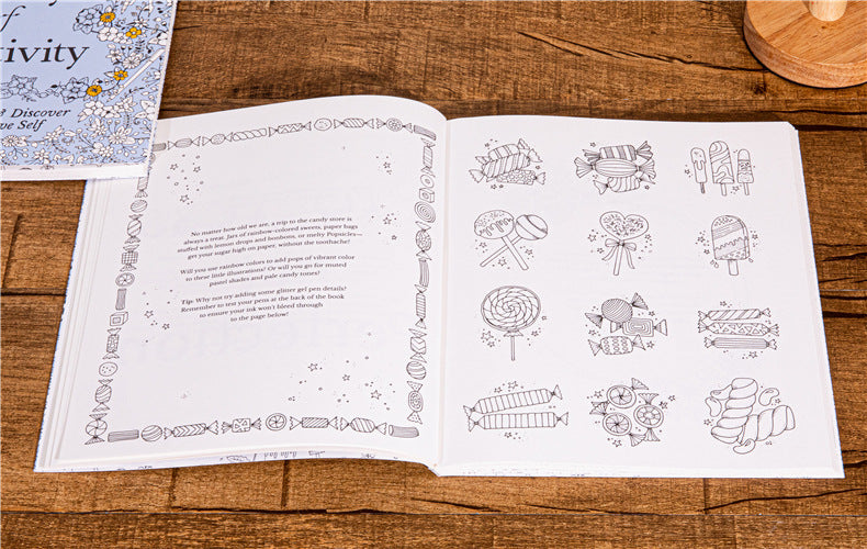 30 Days of Creativity Coloring Book for Adult Stress Relief