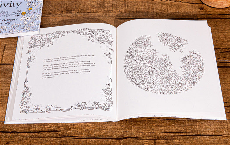 30 Days of Creativity Coloring Book for Adult Stress Relief