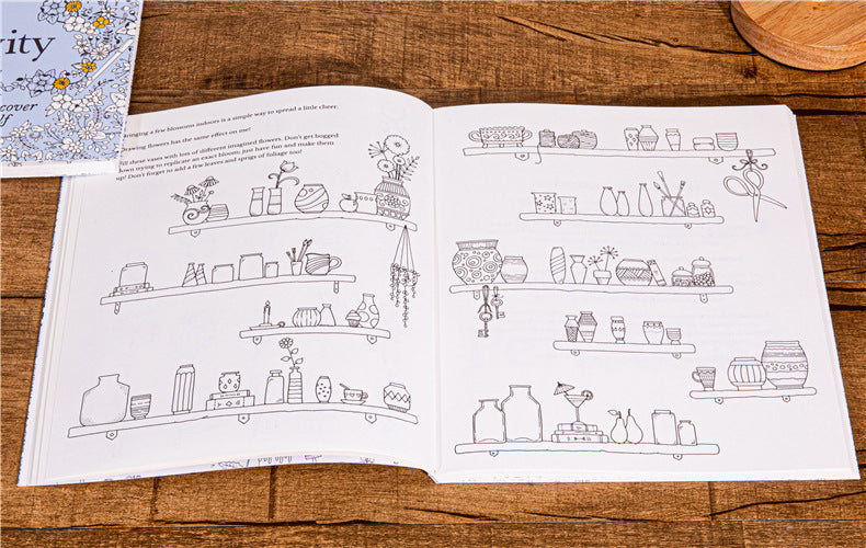 30 Days of Creativity Coloring Book for Adult Stress Relief