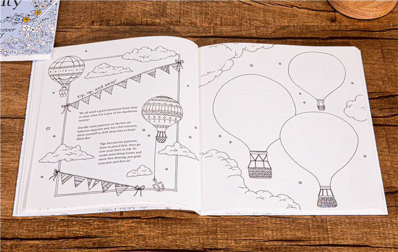 30 Days of Creativity Coloring Book for Adult Stress Relief