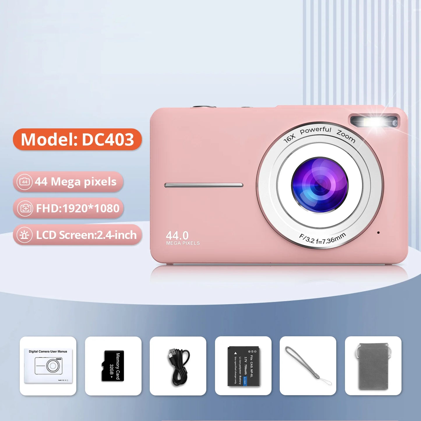 HD 1080P Digital Camera - Perfect for Kids and Beginners