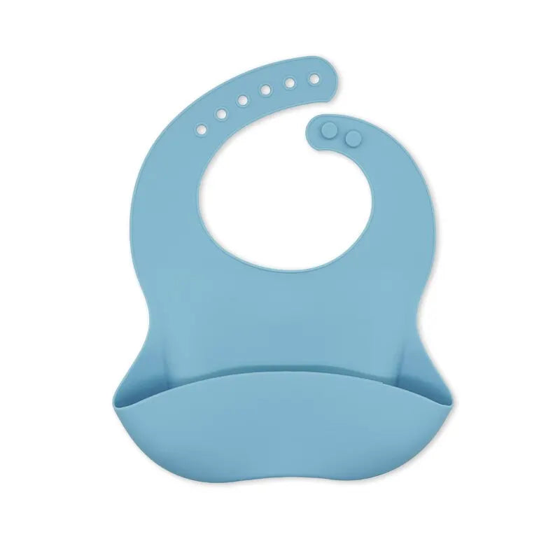 Waterproof Baby Bibs Cute Cartoon Animal Adjustable Silicone