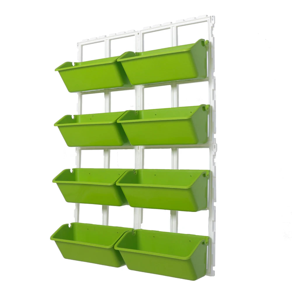 4 Tier Wall-Mounted Elevated Garden Planter Vertical Pots