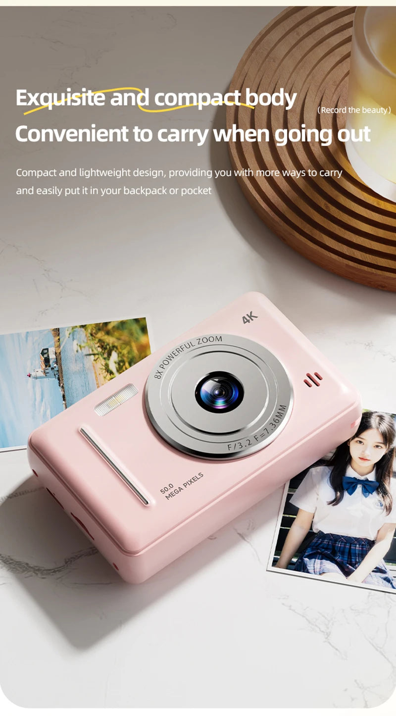 4K Retro CCD Portable Digital Camera
