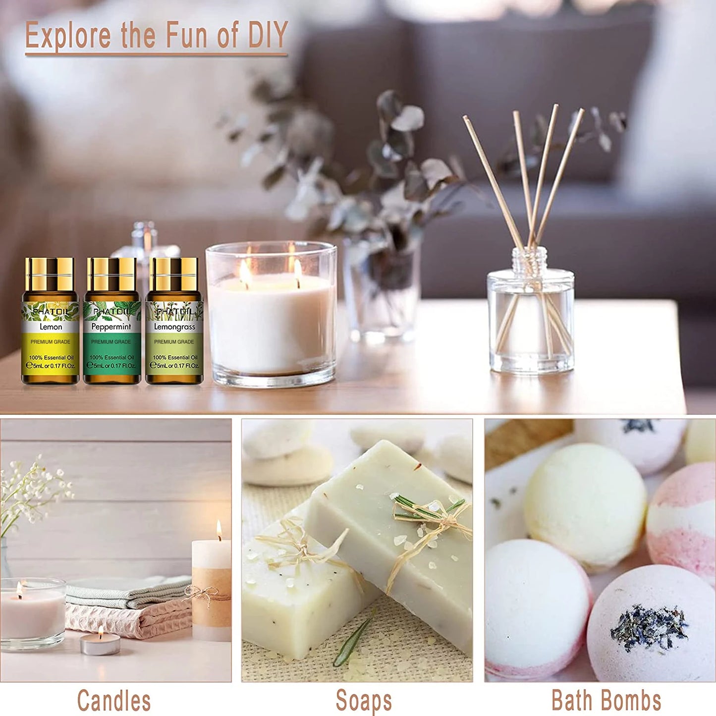 12pcs Gift Box Pure Essential Oils for Humidifiers Diffuser