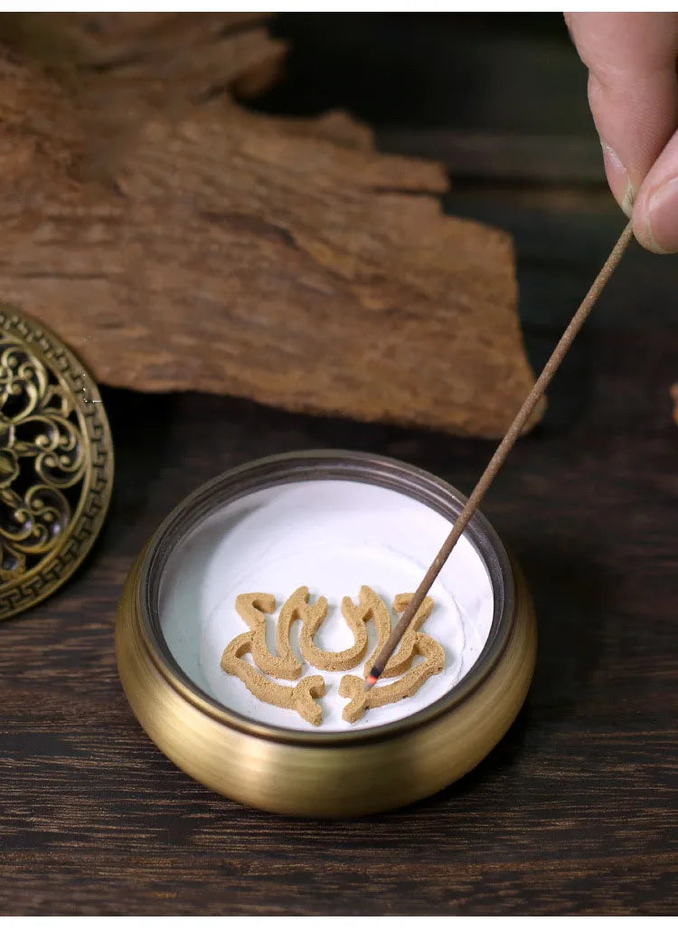 Brass Incense Burner Set – Aromatherapy & Meditation Kit