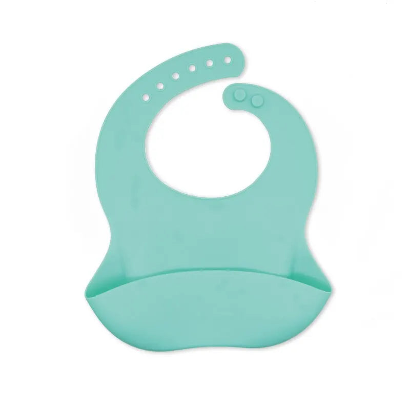 Waterproof Baby Bibs Cute Cartoon Animal Adjustable Silicone