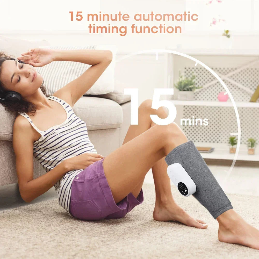 Eletric Calf Massager 360 Degree Air Pressure Heated Kneading