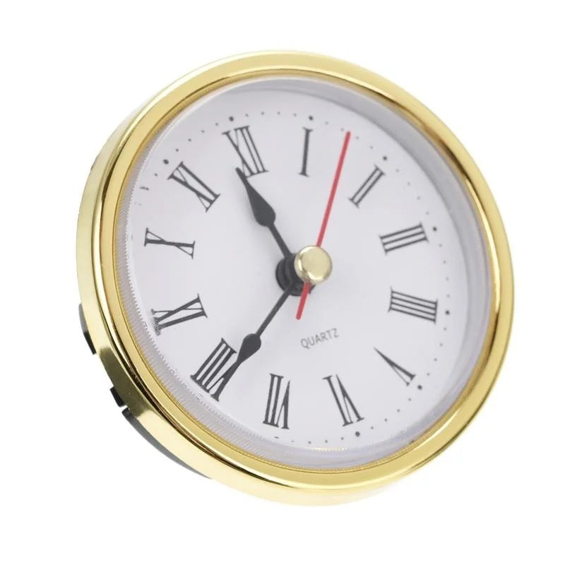 High Quality Classic Clock Craft Quartz Movement 2-1/2 Inch Round Clock Head Insert Roman Number Mayitr Little Clock