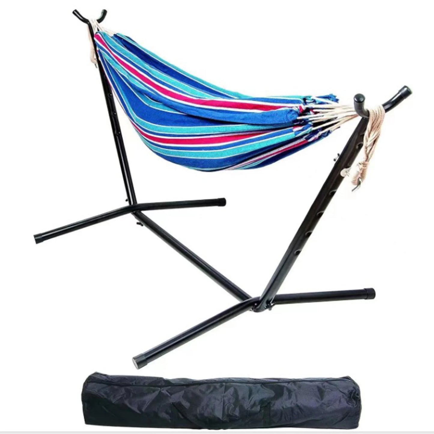 Double Hammock Stand 2-People Set with Carrying Bag