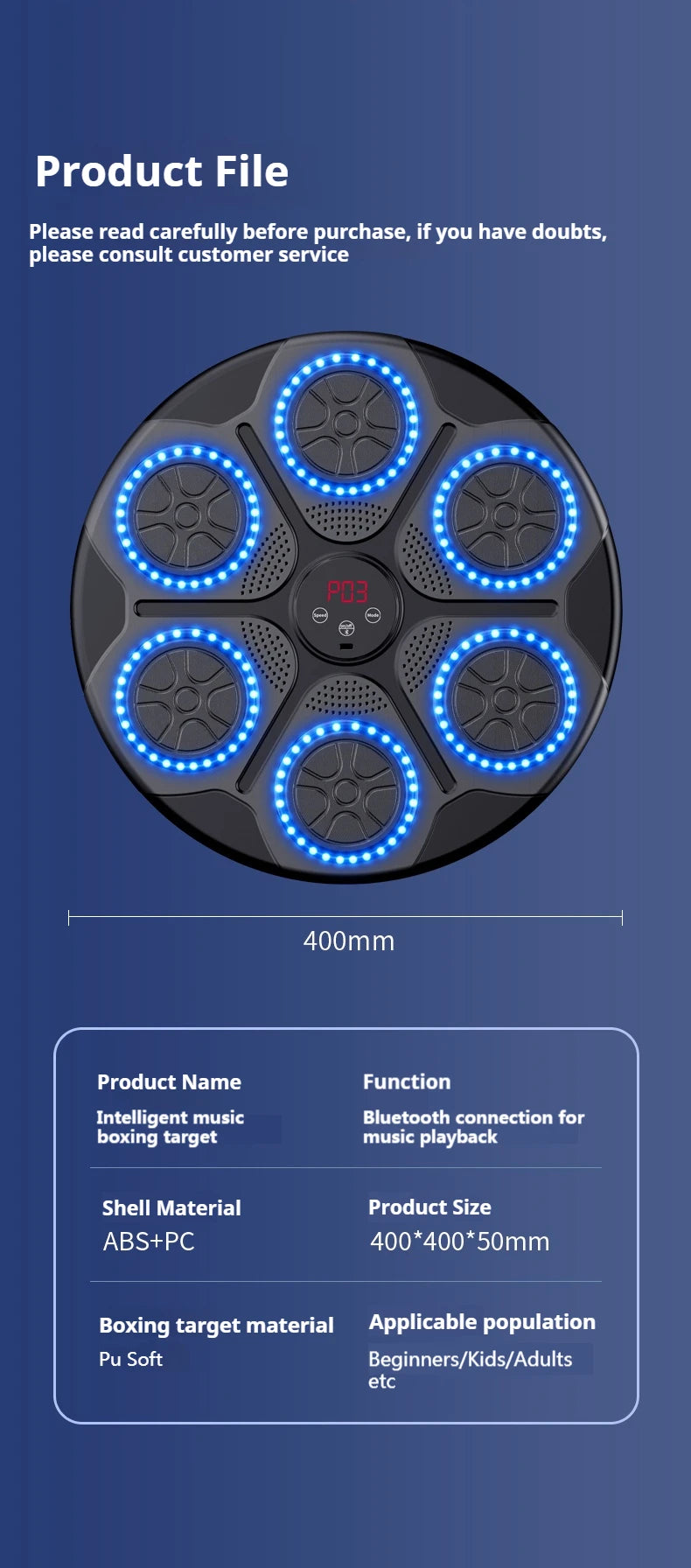 New Music Boxing Machine Smart Bluetooth Wall Mounted Trainer