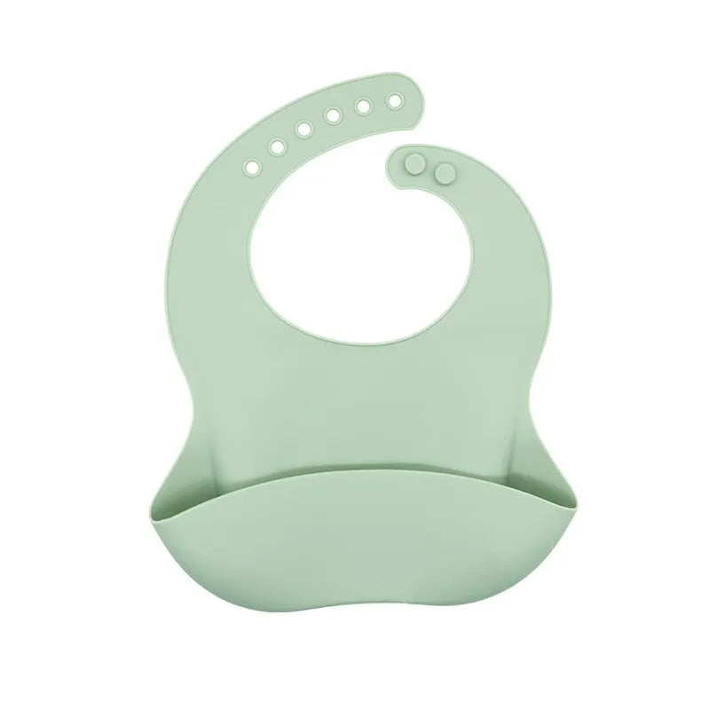 Waterproof Baby Bibs Cute Cartoon Animal Adjustable Silicone