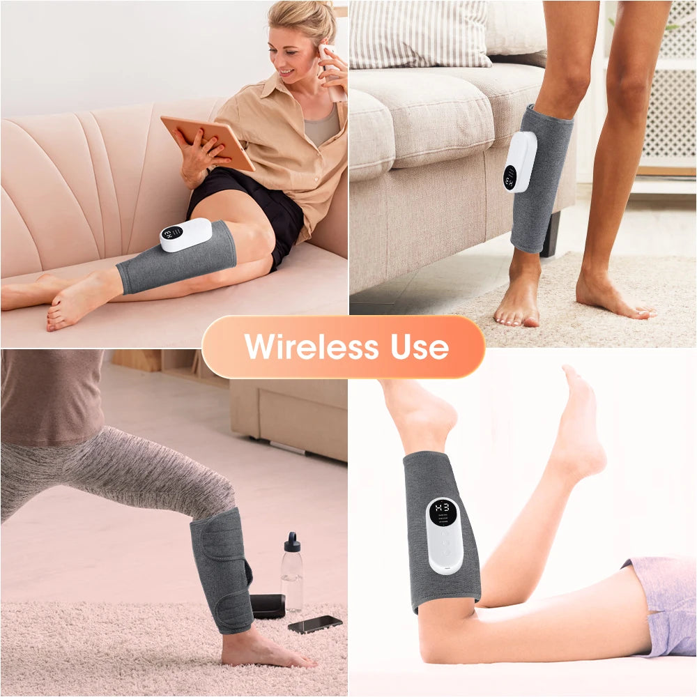 Eletric Calf Massager 360 Degree Air Pressure Heated Kneading