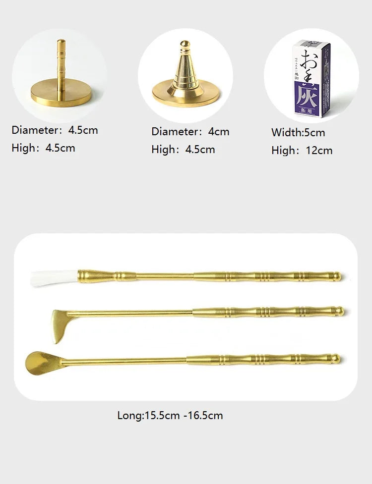 Brass Incense Burner Set – Aromatherapy & Meditation Kit