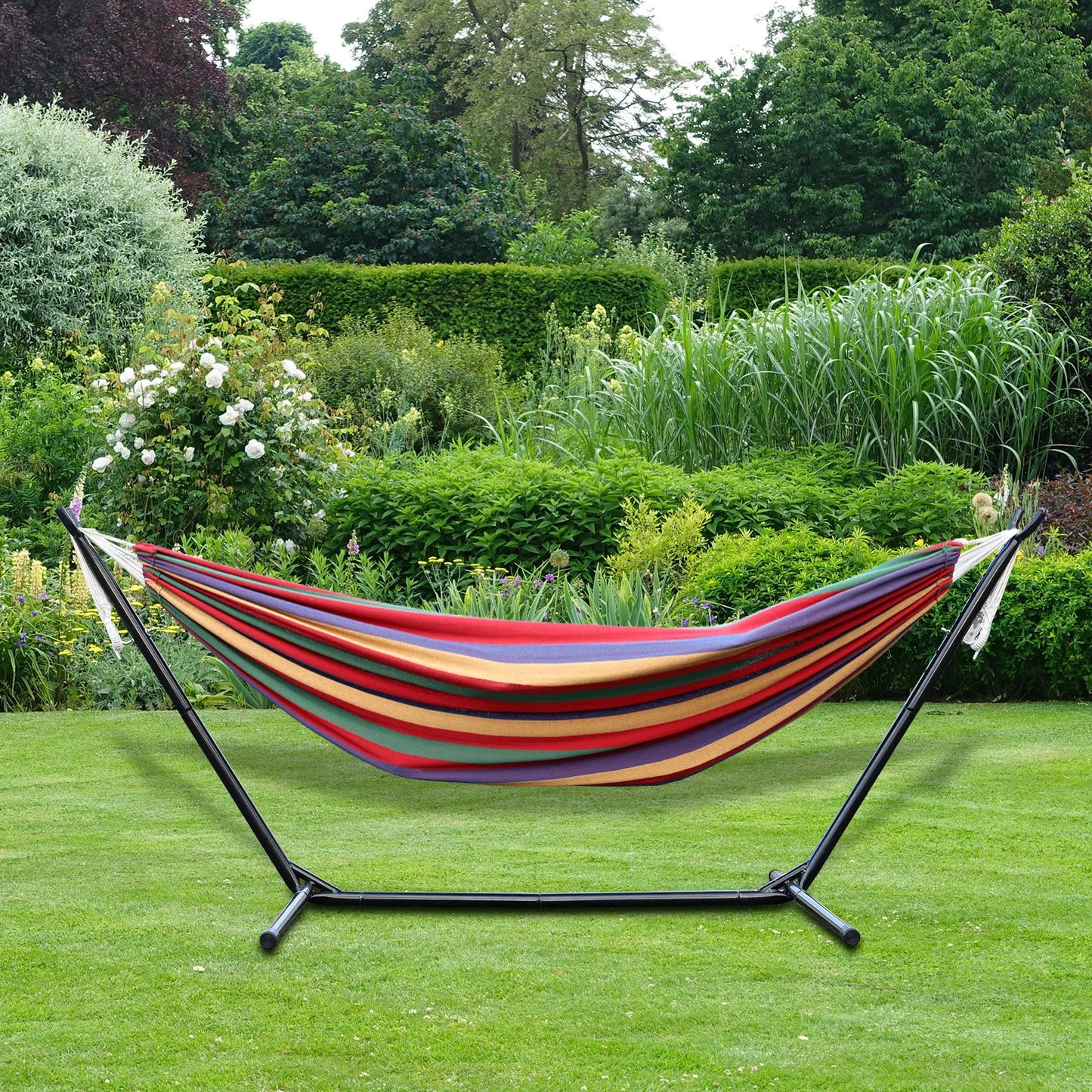 Double Hammock Stand 2-People Set with Carrying Bag