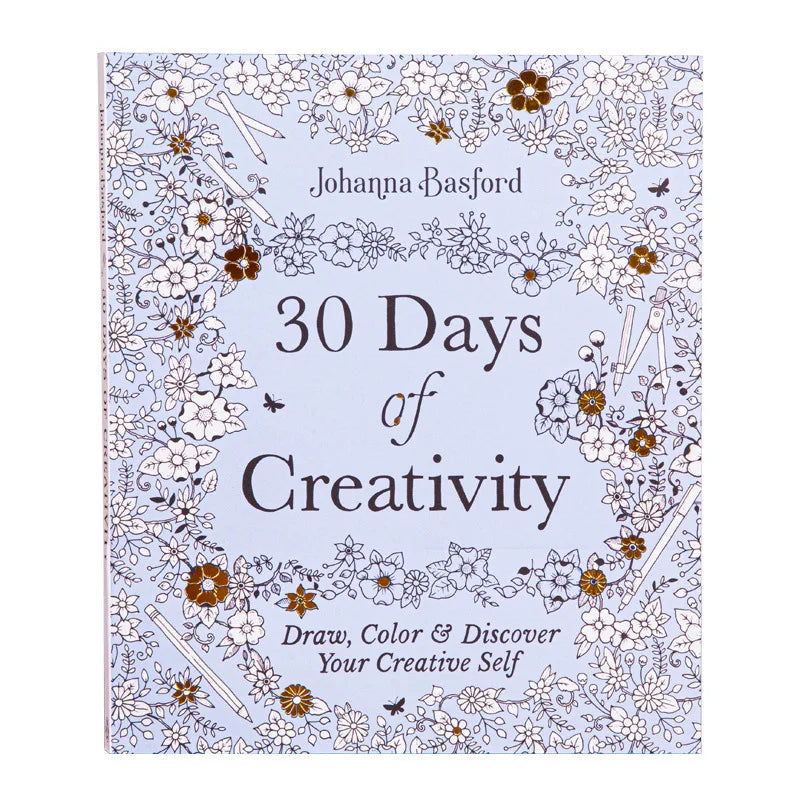 30 Days of Creativity Coloring Book for Adult Stress Relief