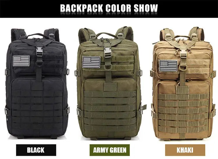 Tactical Backpack Large Capacity Waterproof Multi-functional Bags