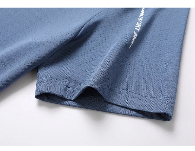 Chrlck Men's Running Quick Dry Breathable Hiking Fishing T Shirt Summer Outdoor Sports Short Sleeve Tee