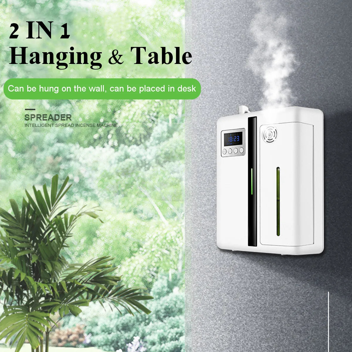 160ml Waterless Scent Diffuser Bluetooth Wall-Mounted Fragrance Machine