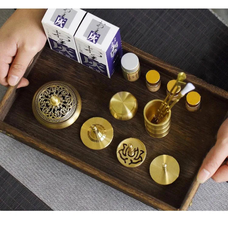 Brass Incense Burner Set – Aromatherapy & Meditation Kit