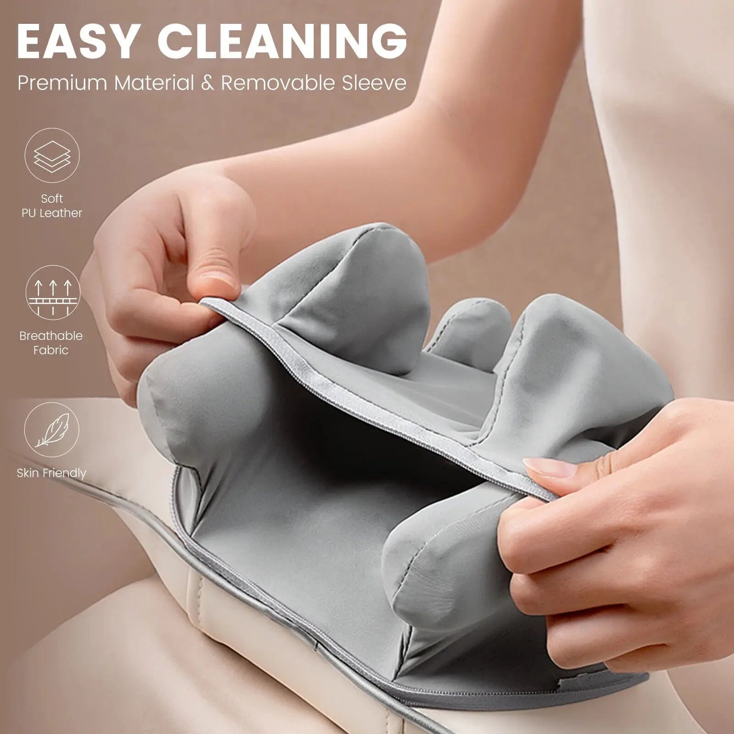 Sejoy Rechargable Neck Massager with Heat Air Compression