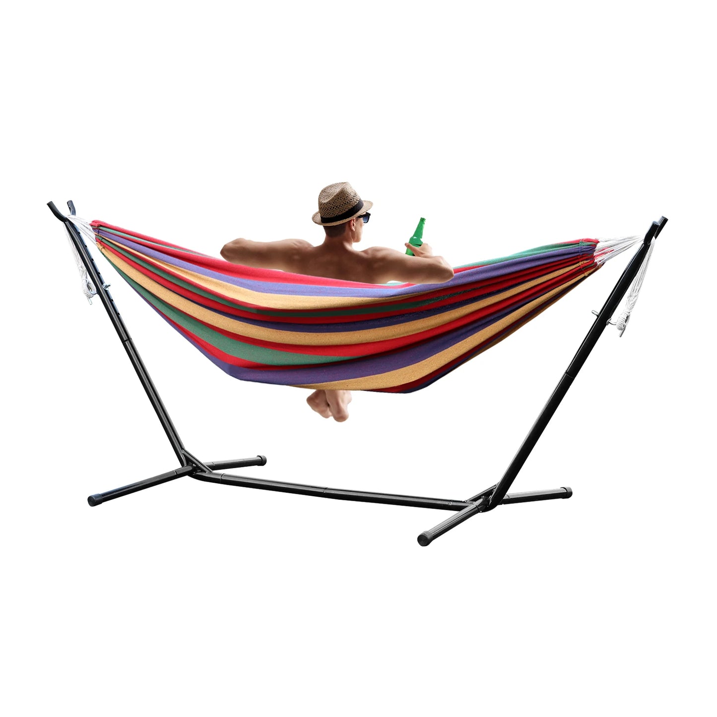 Double Hammock Stand 2-People Set with Carrying Bag