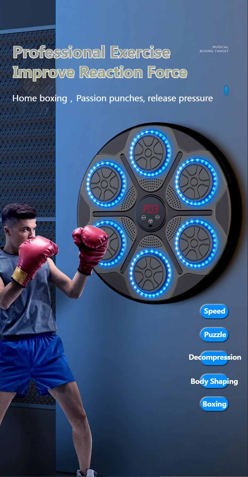 New Music Boxing Machine Smart Bluetooth Wall Mounted Trainer