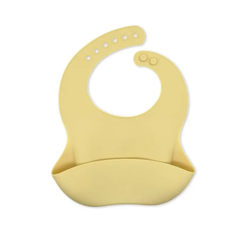 Waterproof Baby Bibs Cute Cartoon Animal Adjustable Silicone