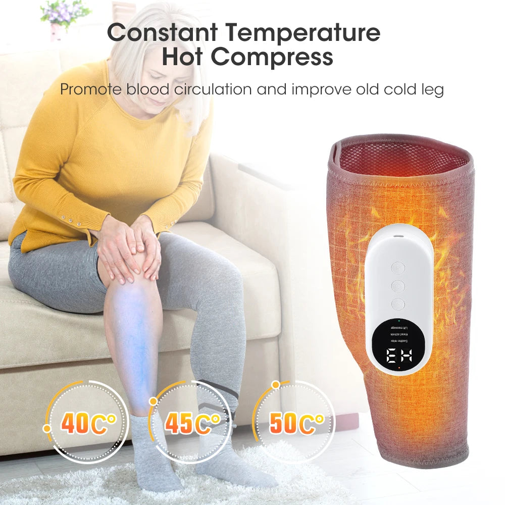 Eletric Calf Massager 360 Degree Air Pressure Heated Kneading