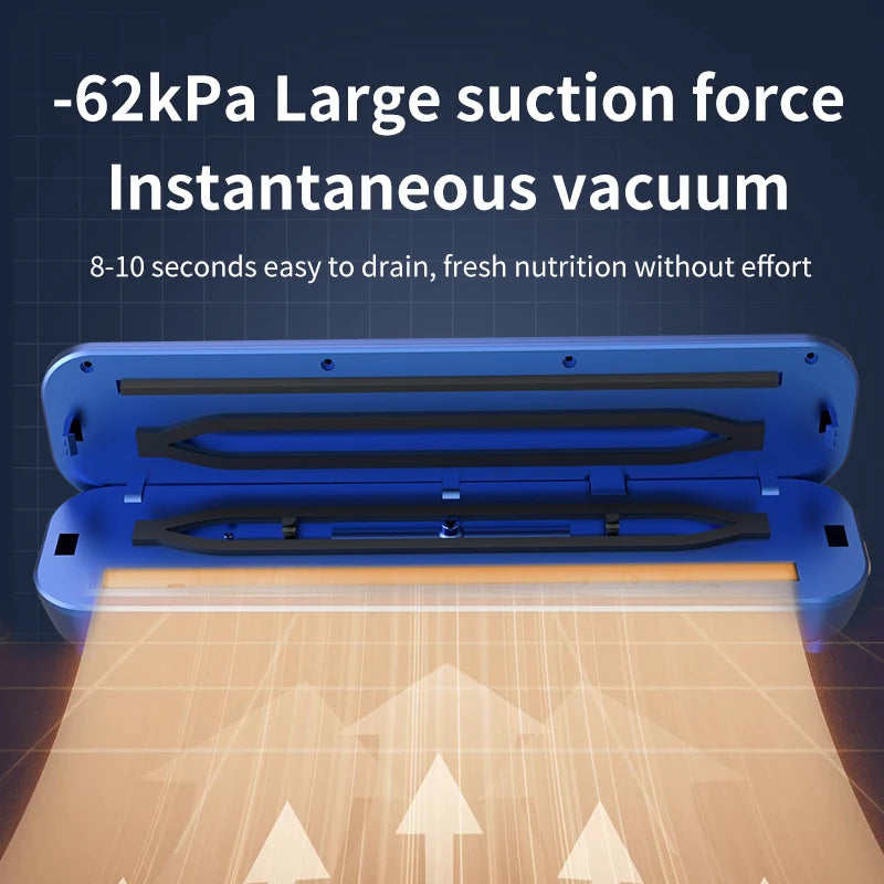 New LCD Touch Screen Household Food Automatic Vacuum Sealing Machine