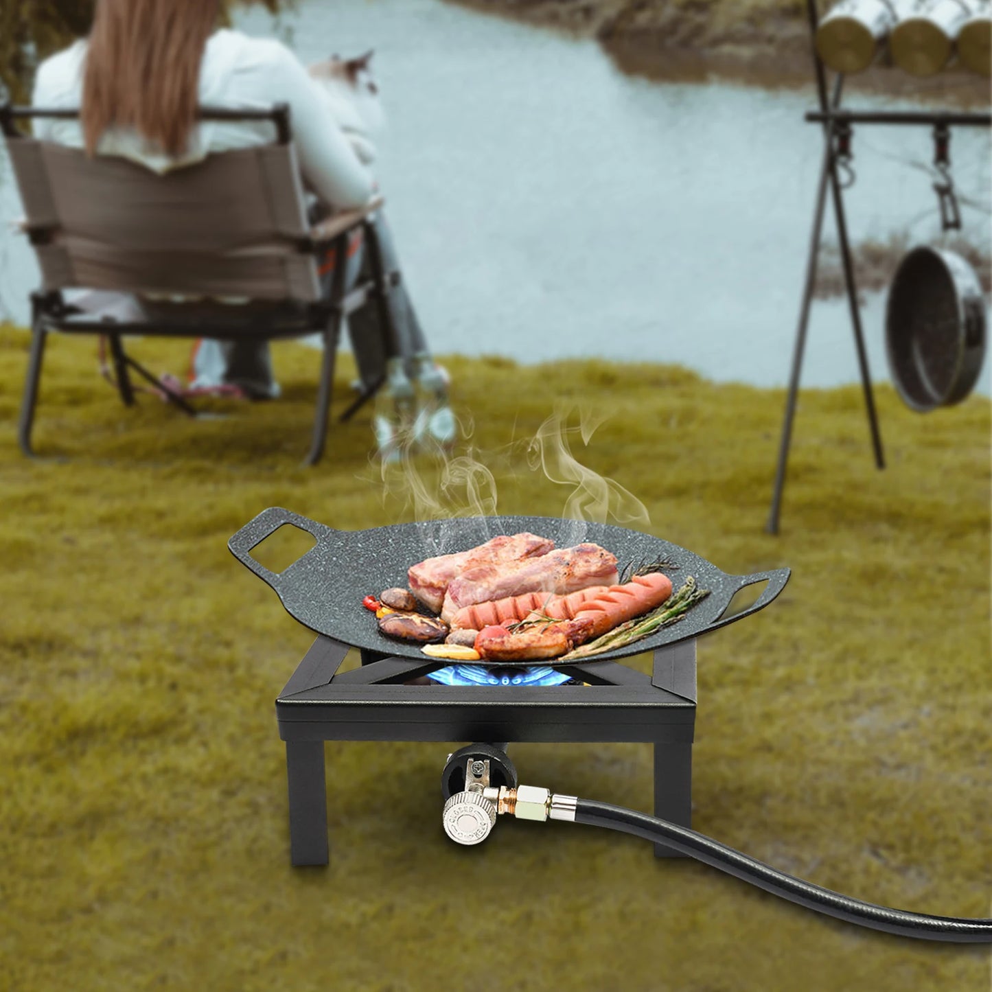 Portable Single Burner Outdoor Gas Stove Propane Cooker