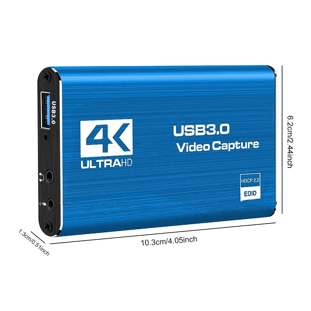 4K HDMI-Compatible USB 3.0 Video Capture Device 60FPS