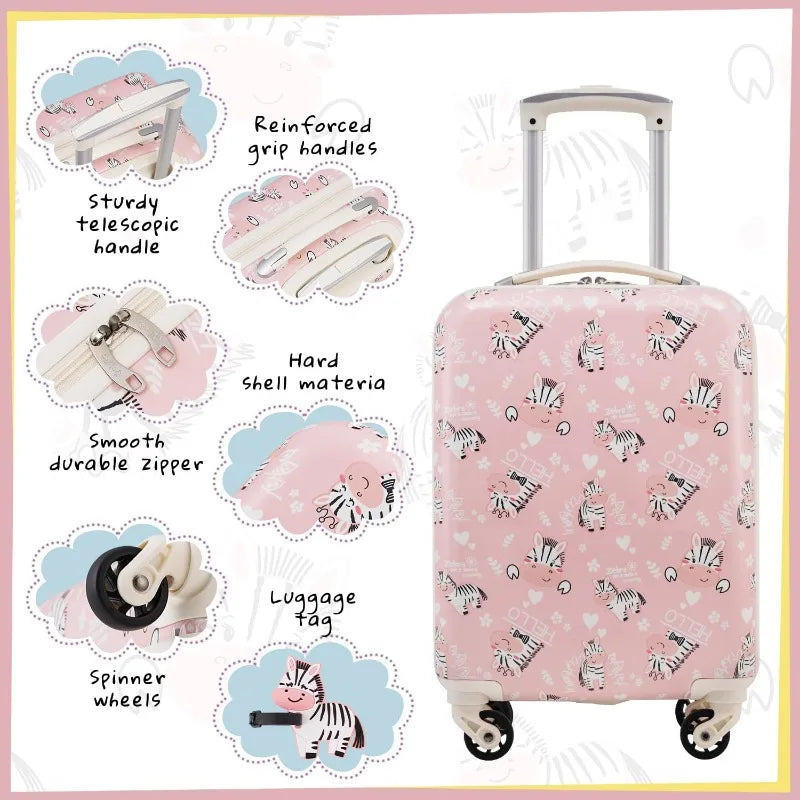 Kid’s Luggage Set 5 Piece Suitcase Set 16’’ Carry On