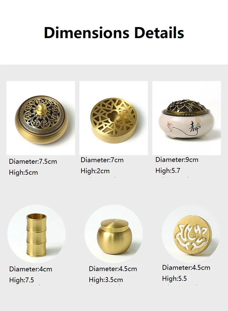 Brass Incense Burner Set – Aromatherapy & Meditation Kit