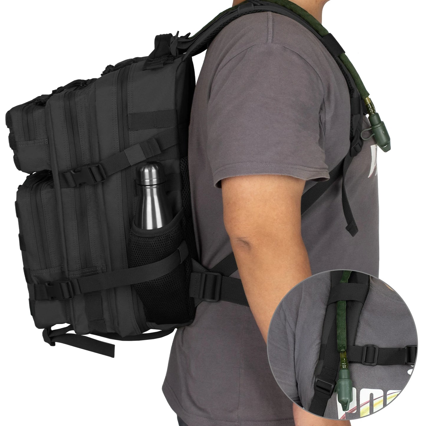 35L Tactical Backpack for Men Highland Assault Army Pack