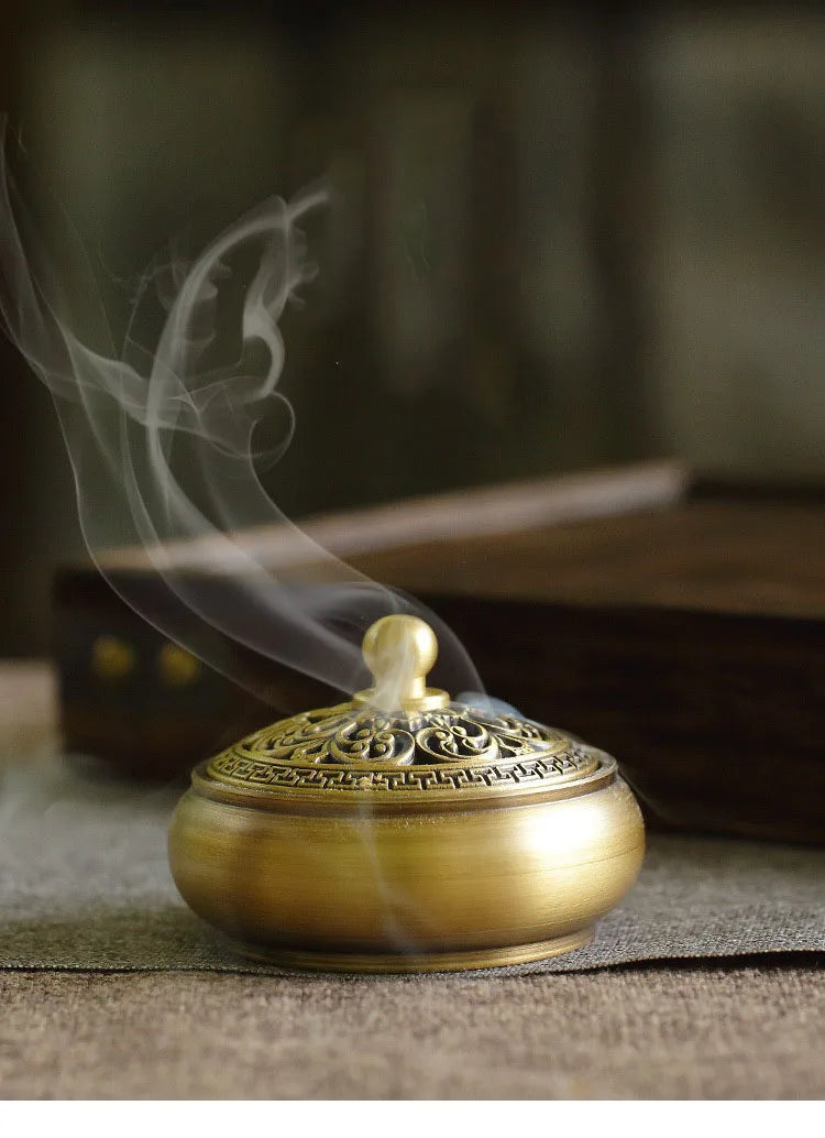 Brass Incense Burner Set – Aromatherapy & Meditation Kit
