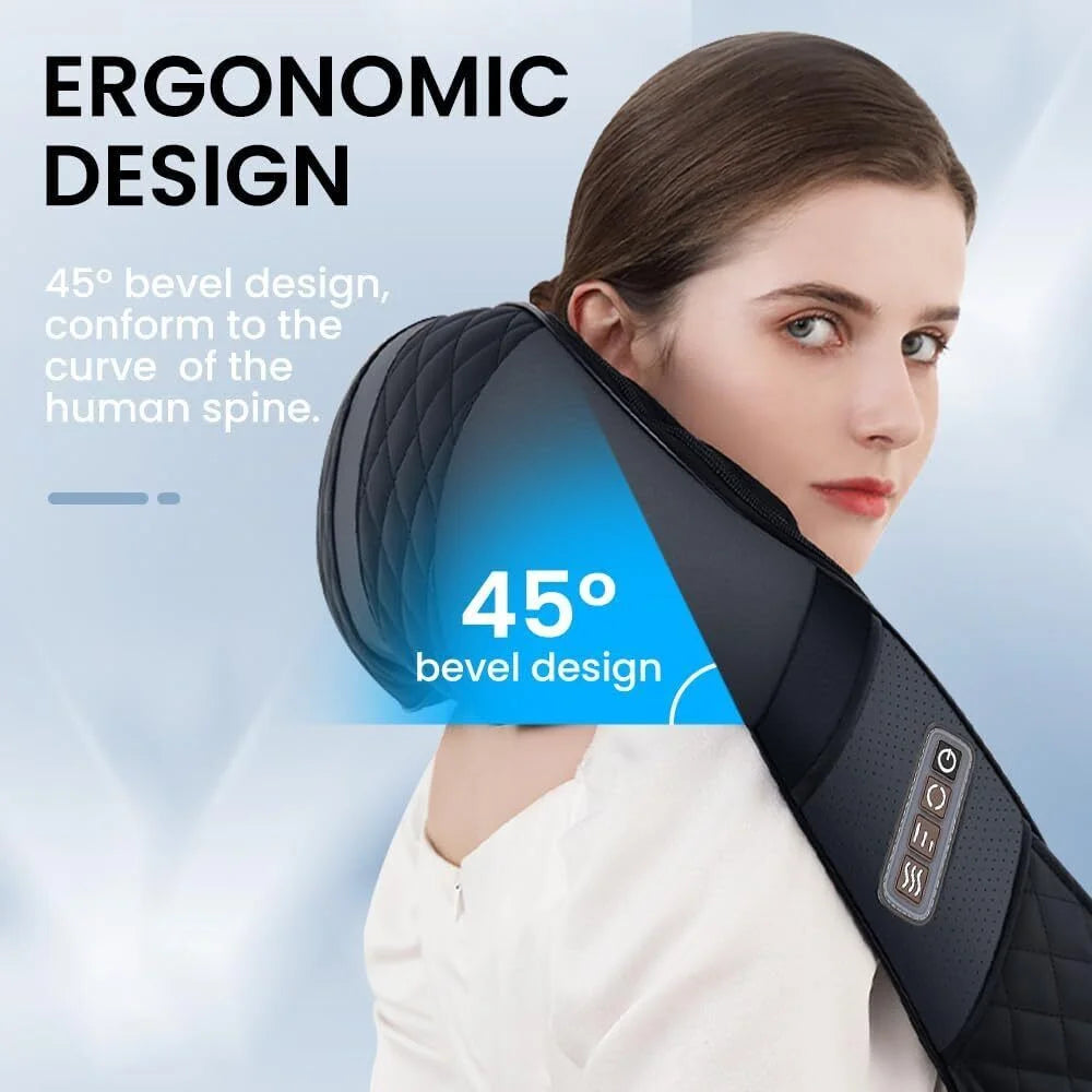 Sejoy Rechargable Neck Massager with Heat Air Compression