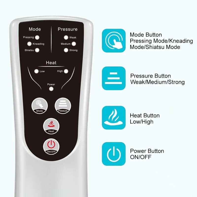 Sejoy Rechargable Neck Massager with Heat Air Compression