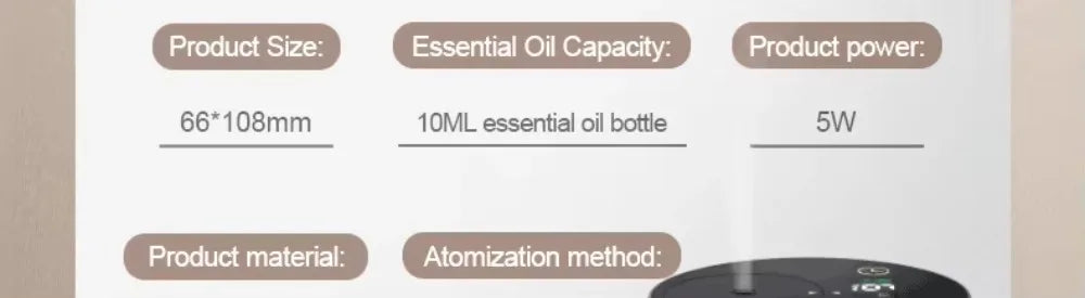 Portable Essential Oil Diffuser Smell Distributor For Home