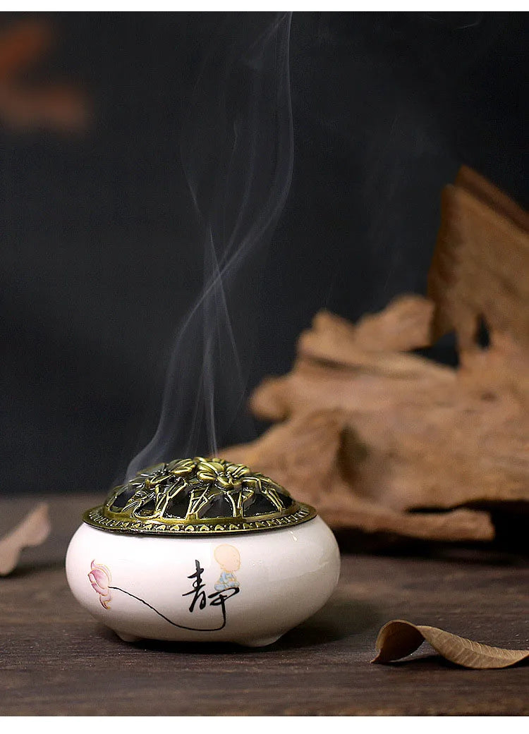 Brass Incense Burner Set – Aromatherapy & Meditation Kit