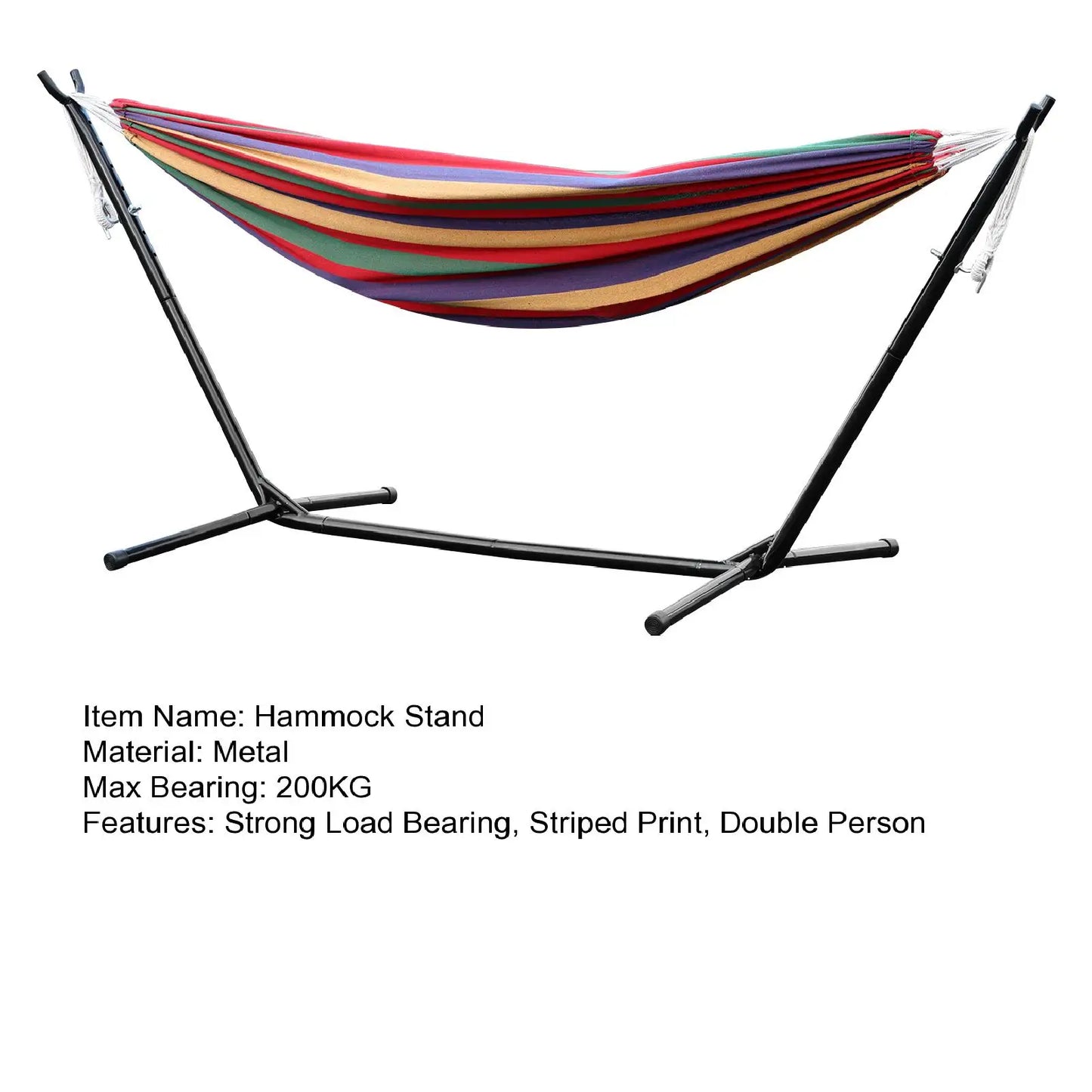 Double Hammock Stand 2-People Set with Carrying Bag