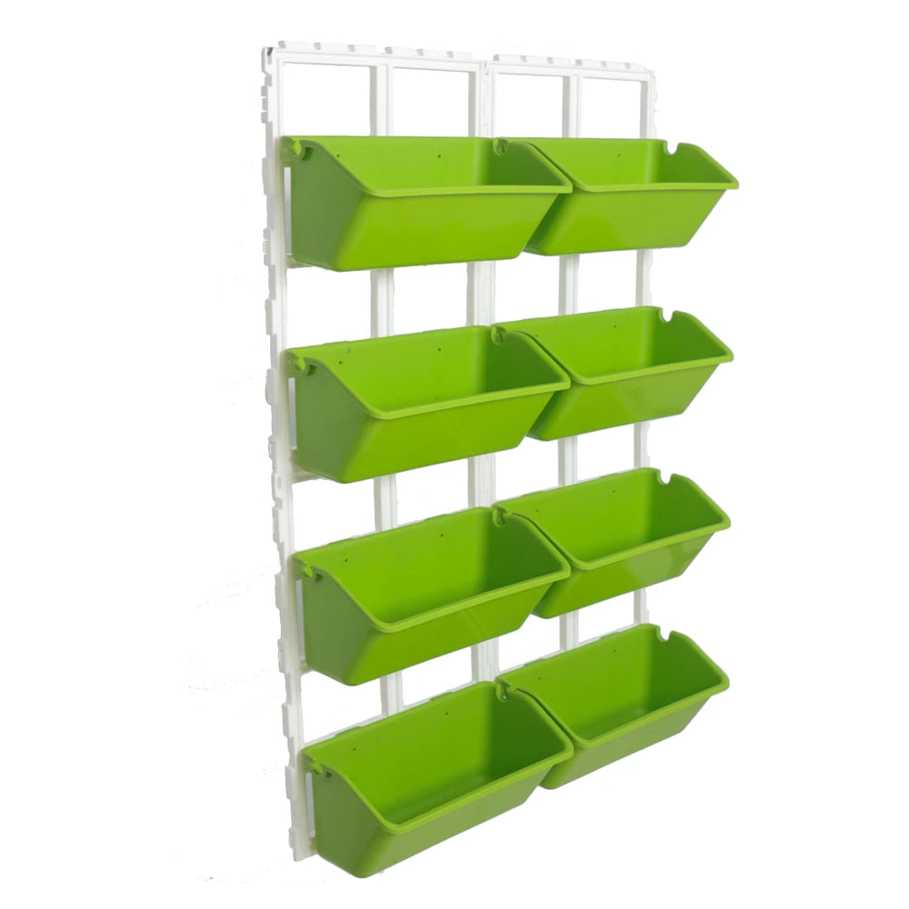 4 Tier Wall-Mounted Elevated Garden Planter Vertical Pots