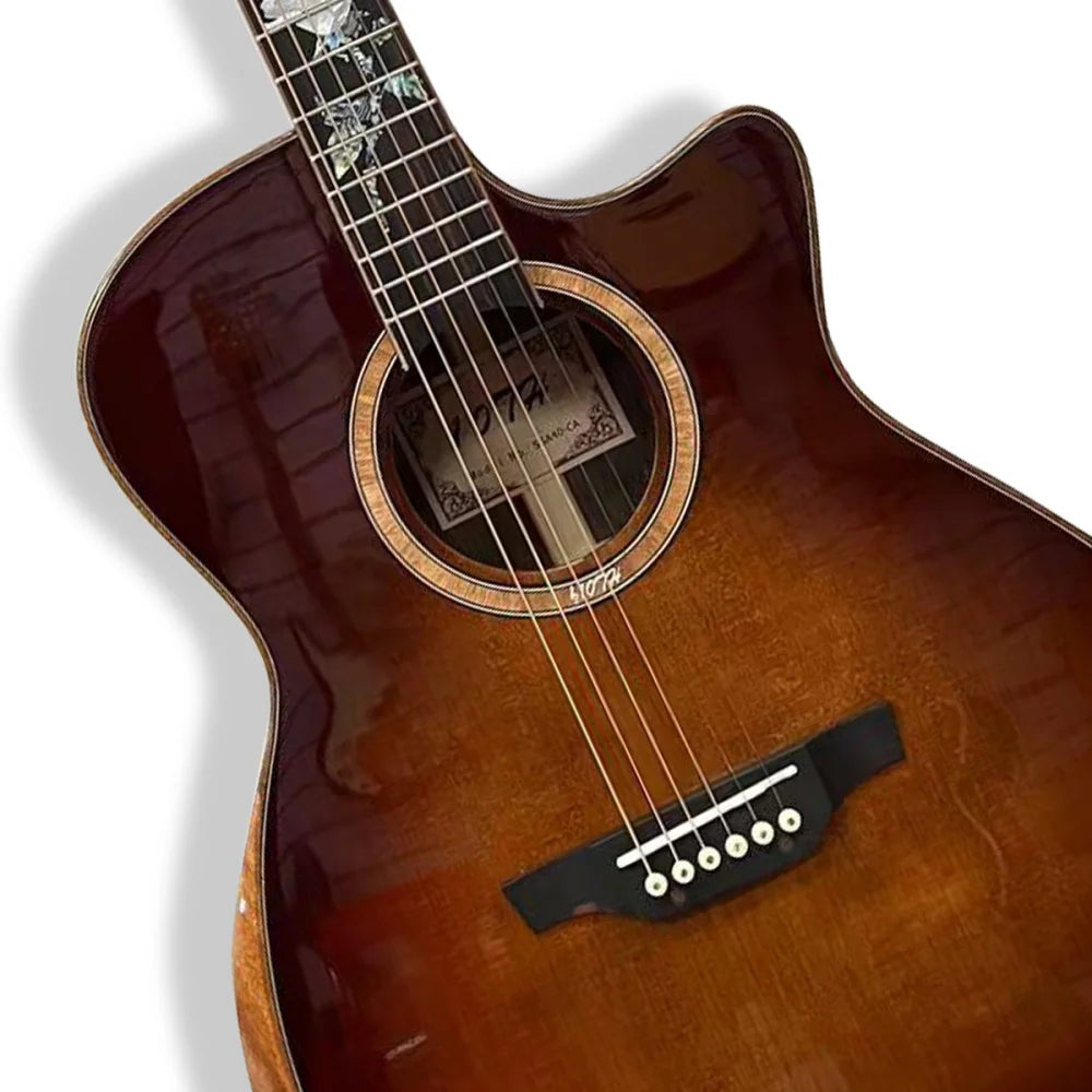 6-String Beginner Solid Spruce Classic Acoustic Guitar Rosewood Fretboard Colored Finish Right