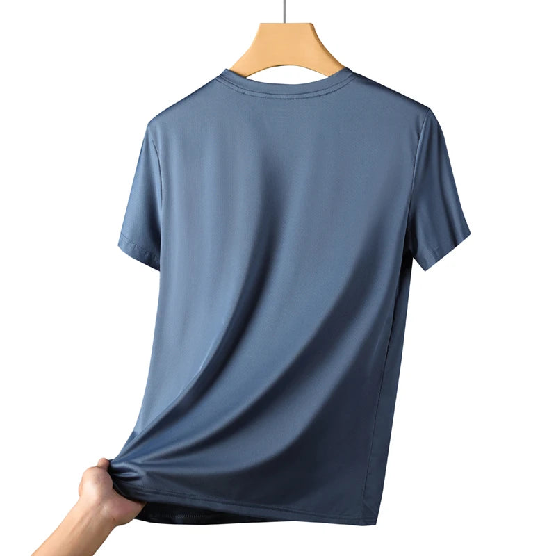 Chrlck Men's Running Quick Dry Breathable Hiking Fishing T Shirt Summer Outdoor Sports Short Sleeve Tee